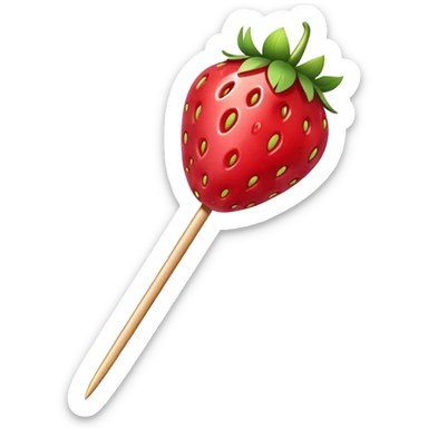 strawberry tanghulu sticker
