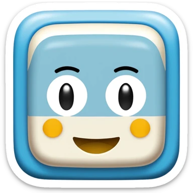 ein um 45 grad gedrehtes hell blauer qaudrat mit weißem checkhaken wie das verify badge auf roblox sticker