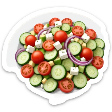 Greek panzanella salad sticker