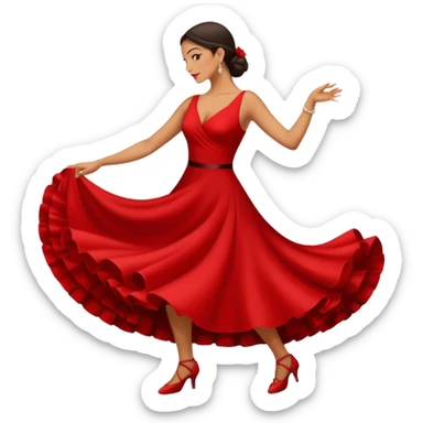 tango dancing woman emoji profile photo sticker
