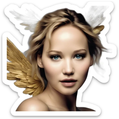 jennifer-lawrence,-david-bellemere,-bare-belly,-wings,-choker,-bathed-in-shadows,-fov-90-degrees,-short-lighting,-l-usm,-cold-colors,-gilded-technique,-ex sticker