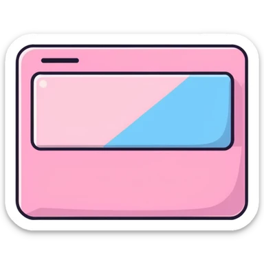 Pink Web browser sticker