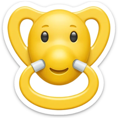 Chupeta amarela sticker