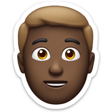Make an emoji that has the same head shape as a candy sour patch kid sticker