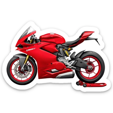 Ducati Panigale (Sportbike) - Ducati Panigale V4 (Model Year: 2022) (Iconic colour: Red) sticker