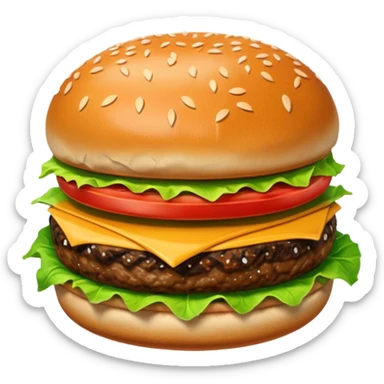 burger looks cold and not delicious sticker
