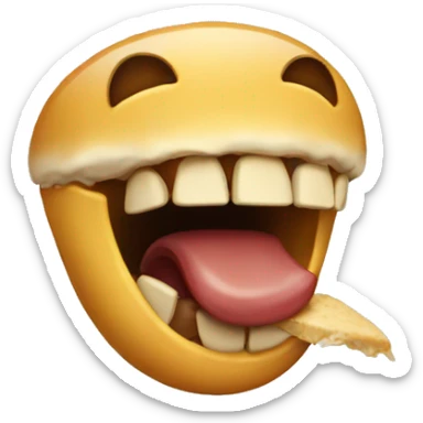 Taking a bite sticker