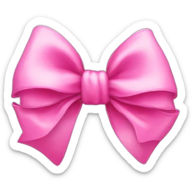 Pink bows sticker