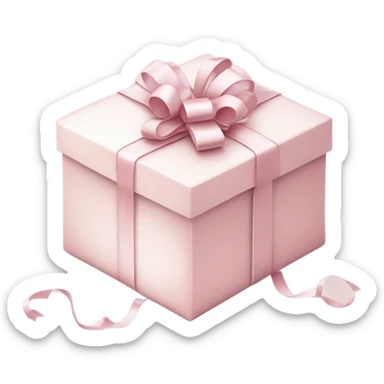 Light pink Christmas gifts under a white Christmas tree  sticker