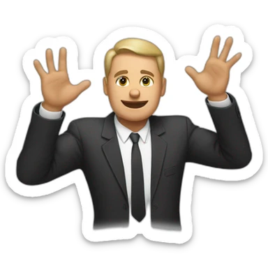 Eric Addams flipping people off sticker