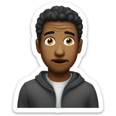 Side eye when someone is acting crazy  sticker