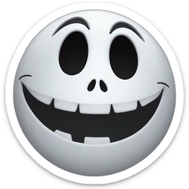 Jack Skellington face sorprise sticker