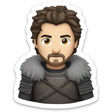 Stark of stark  wolf sticker