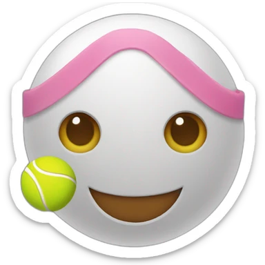 saint valentines day tennis ball sticker