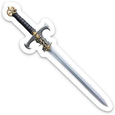 medieval goth sword sticker