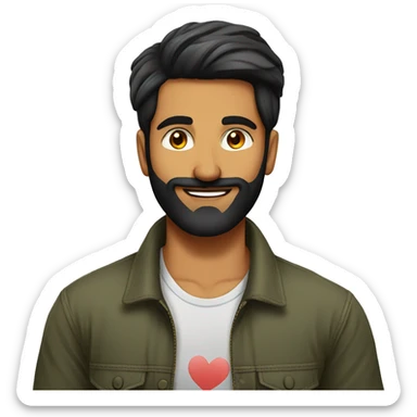 Punjabi Boyfriend Telugu girlfriend  sticker