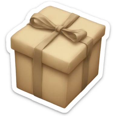 beige gift sticker