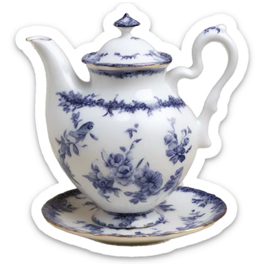 Porcelain tea set Victorian  sticker