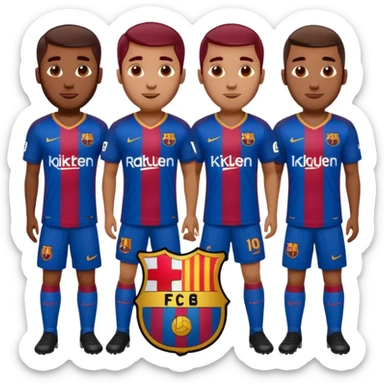 fc barcelona players sticker