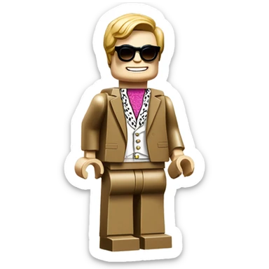 ELTON JOHN lego full body sticker