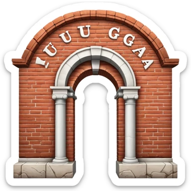The UGA arch symbol  sticker