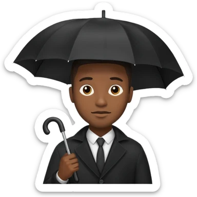 HOLDİNG UMBRELLA BLACK MAN sticker