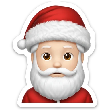 New Year's  Santa's Clous hat (without a person) sticker