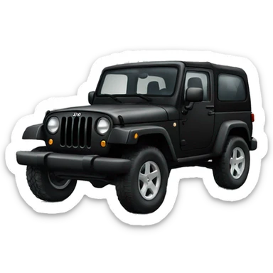 Black jeep sticker