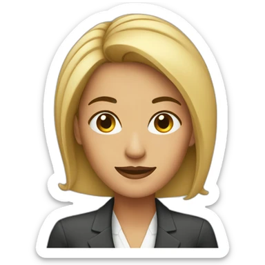 woman business owner sticker