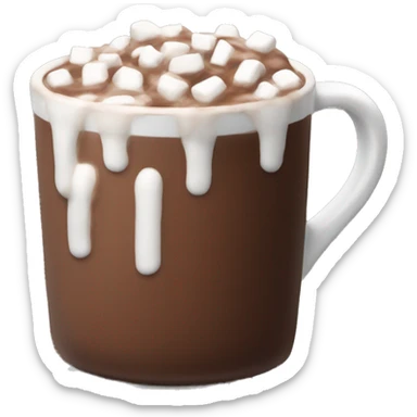 aestehtic hot chocolate sticker