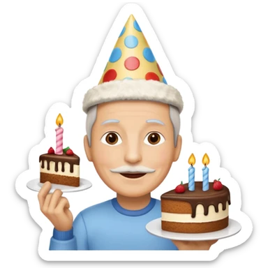 55 years old birthday 🥳 sticker