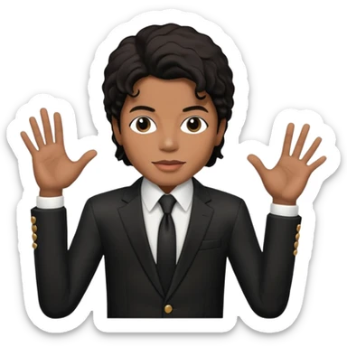 Micheal jackson doing the lean sticker