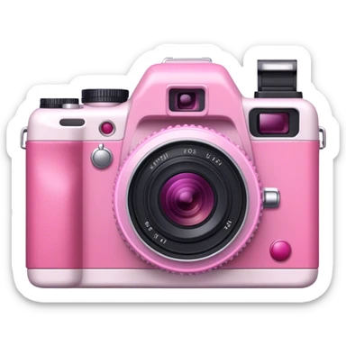 Camera pink sticker
