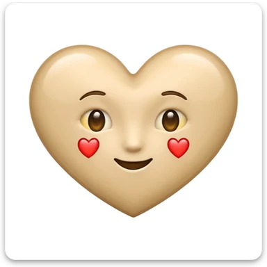 Please make a beige heart emoji which can i use in the text on IG sticker