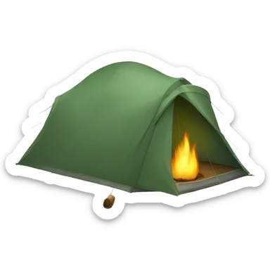 feu de camp sticker