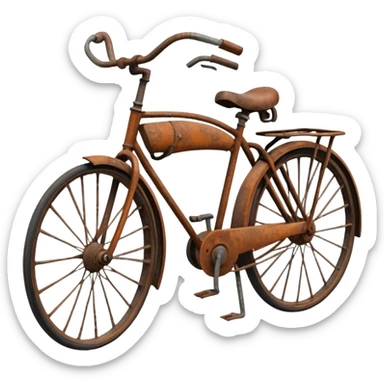 bicicleta vieja sticker