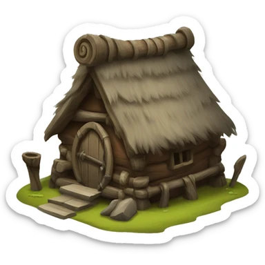 orc tribe house sticker