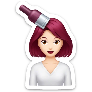 Hair serum Burgundy sticker