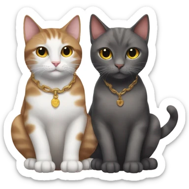 Cat bffs sticker