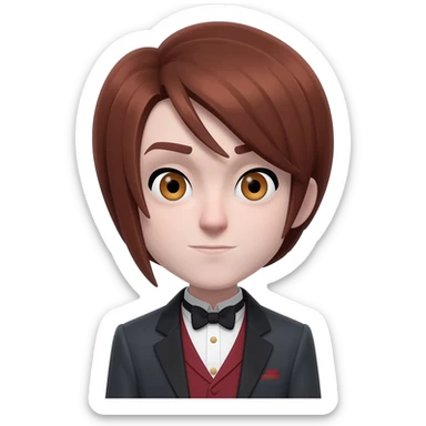 niffty from hazbin hotel sticker