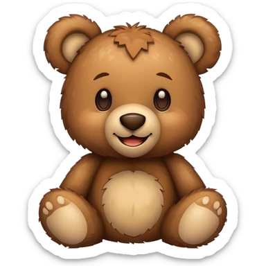 Create a cutest pixelated version of Teddy Emoji already available on apple emoji Window. sticker