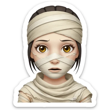 mummy girl sticker