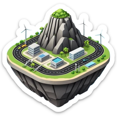 island infrastructure  sticker