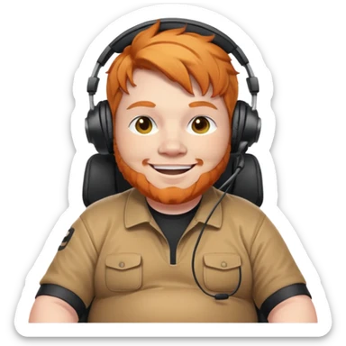 CaseOh, the fat ginger stramer sticker