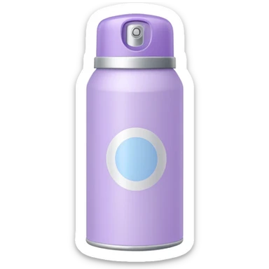 Pastel purple sunscreen spray  can sticker