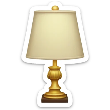 lamp and laurel wreath sticker