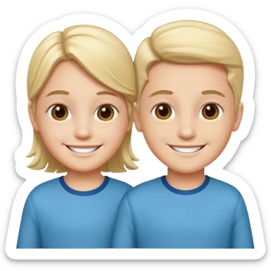 fraternal twins sticker