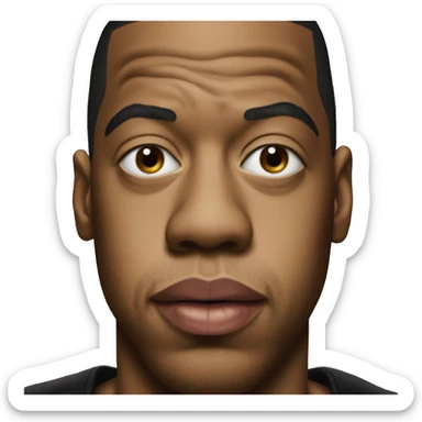 Jay Z Face and lips sticker