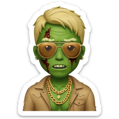 memoji zombie swag sticker