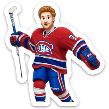Canadiens de Montréal player cole caufield sticker